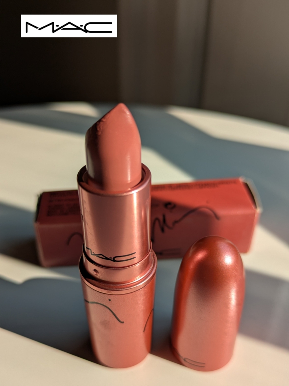 Limited Edition MAC Nicki Minaj Nicki's Nude Lipstick -crème Pink/Peach RARE - Picture 5 of 11